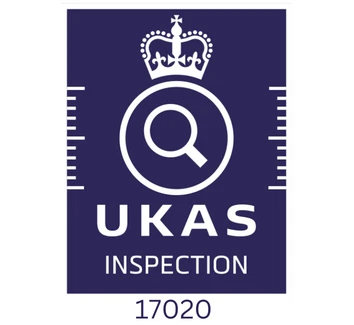 UKAS accredited inspection body, ISO/IEC 17020